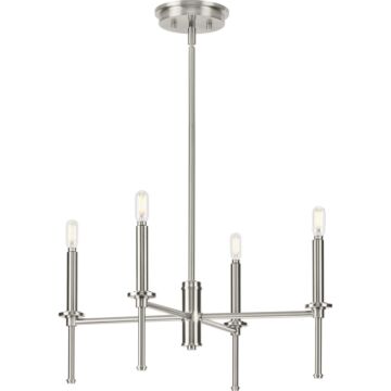 Elara 4-Light Chandelier in Brushed Nickel