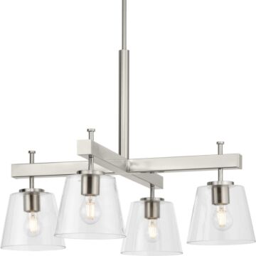 Saffert 4-Light Chandelier in Brushed Nickel
