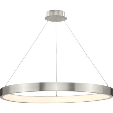 Inverse LED 1-Light LED Pendant in Brushed Nickel