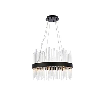 Dallas 14-Light Pendant in Black