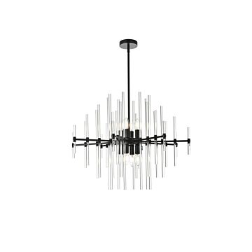 Sienna 8-Light Pendant in Black