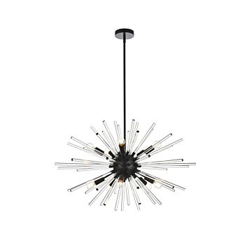 Sienna 10-Light Pendant in Black