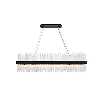 Dallas 28 Light Chandelier in Black by Elegant Lighting