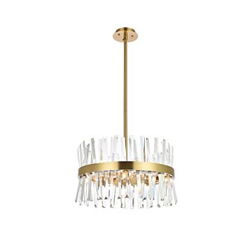 Serephina 10-Light Pendant in Satin Gold
