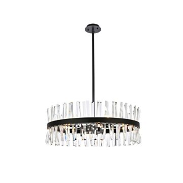 Serephina 16-Light Chandelier in Black