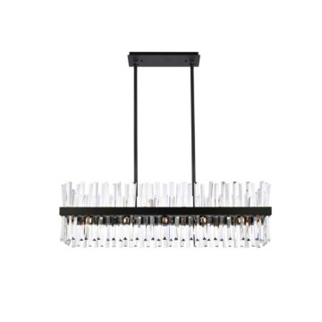 Serephina 24-Light Chandelier in Black