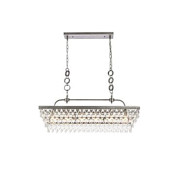 Nordic 6-Light Pendant in Antique Silver