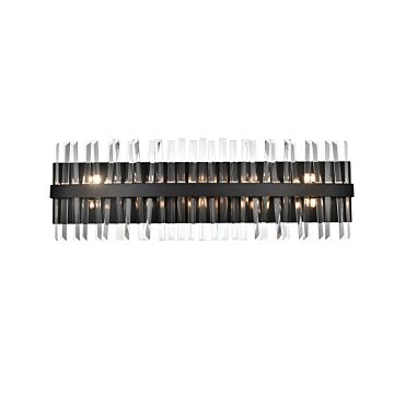 Serephina 10-Light Bathroom Vanity Light Sconce in Black