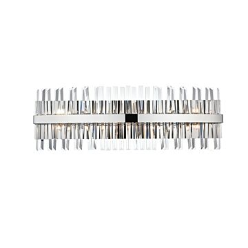 Serephina 10-Light Bathroom Vanity Light Sconce in Chrome