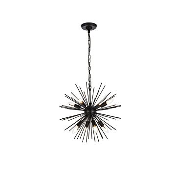 Timber 8-Light Pendant in Black