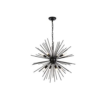 Timber 8-Light Pendant in Black
