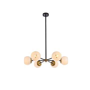 Briggs 6-Light Pendant in black
