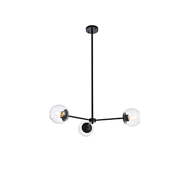 Briggs 3-Light Pendant in black