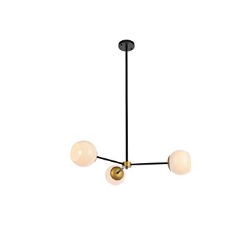 Briggs 3-Light Pendant in black