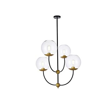 Lennon 4-Light Pendant in black