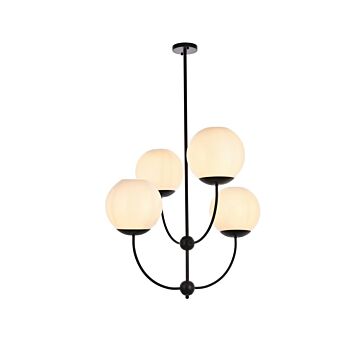 Lennon 4-Light Pendant in black