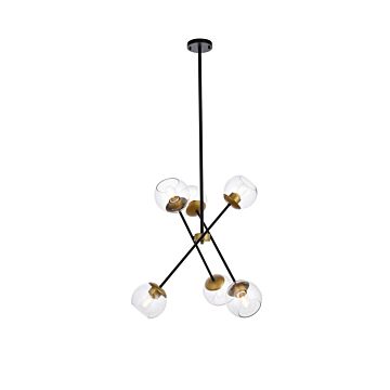 Axl 6-Light Pendant in black