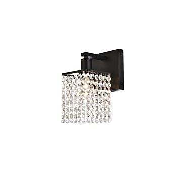 Phineas 1-Light Bathroom Vanity Light in Black