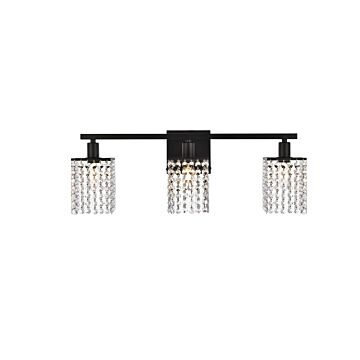 Phineas 3-Light Bathroom Vanity Light in Black