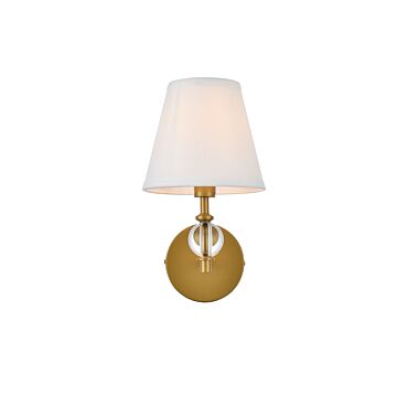 Bethany 1-Light Bathroom Vanity Light in Brass