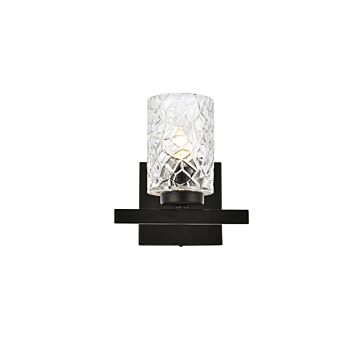 Cassie 1-Light Bathroom Vanity Light in Black