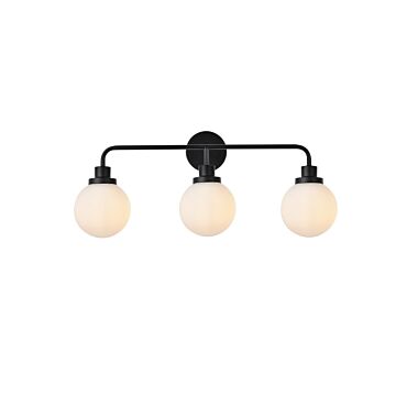 Hanson 3-Light Bathroom Vanity Light in Black