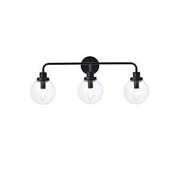 Hanson 3-Light Bathroom Vanity Light in Black