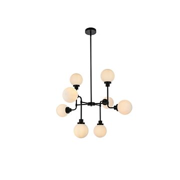 Hanson 8-Light Pendant in Black