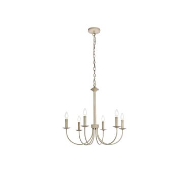 Brielle 6-Light Pendant in Weathered Dove