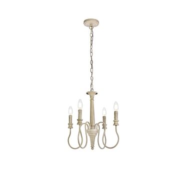 Flynx 4-Light Pendant in Weathered Dove