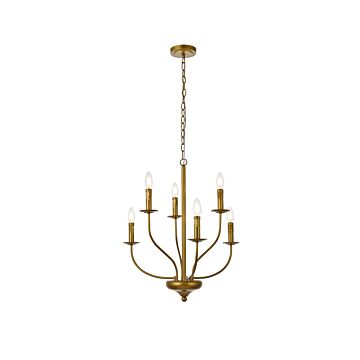Westley 6-Light Pendant in Brass