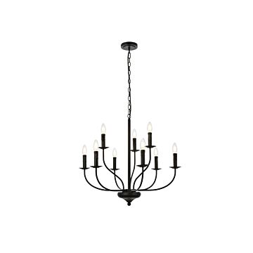 Westley 9-Light Pendant in Black
