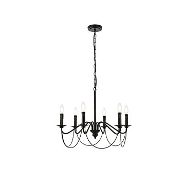 Westley 6-Light Pendant in Black