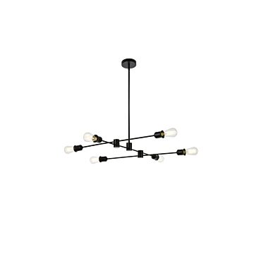 Xavier 6-Light Pendant in Black