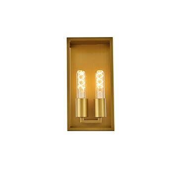Voir 2-Light Wall Sconce in Brass