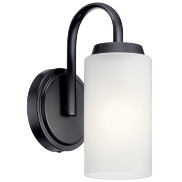 Kennewick One Light Wall Sconce in Black by Kichler