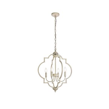 Sandara 4-Light Pendant in Weathered Dove