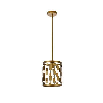 Levante 1-Light Pendant in Brass