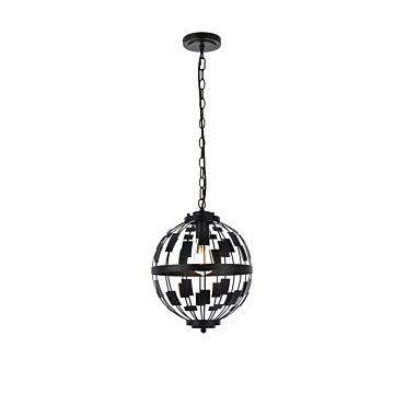 Levante 1-Light Pendant in Black