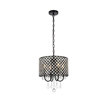 Elise 4-Light Pendant in black