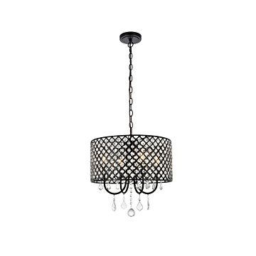 Elise 4-Light Pendant in black