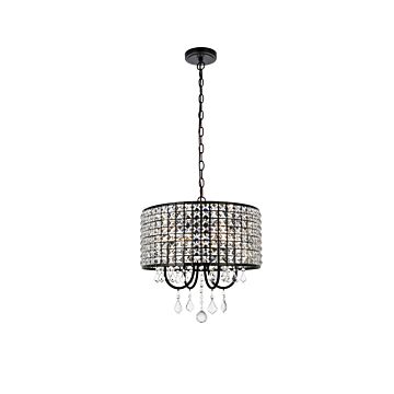 Elise 4-Light Pendant in black