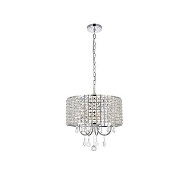 Elise 4-Light Pendant in chrome