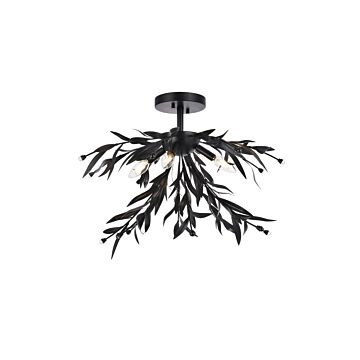 Priscilla 4-Light Flush Mount in Black