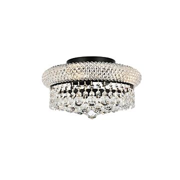 Primo 4-Light Flush Mount in Black