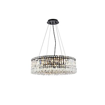 Maxime 12-Light Chandelier in Black