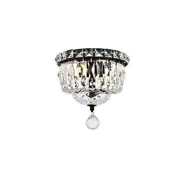 Tranquil 2-Light Flush Mount in Black