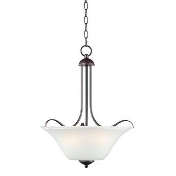 Vital Three Light Pendant in Oil Rubbed Bronze by Maxim