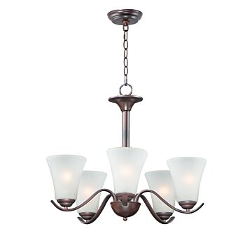 Vital Five Light Chandelier in Oil Rubbed Bronze by Maxim