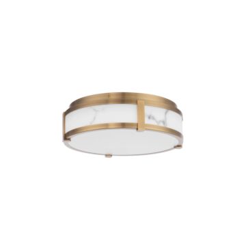 Constantine LED Flush Mount in Aged Brass by W.A.C. Lighting